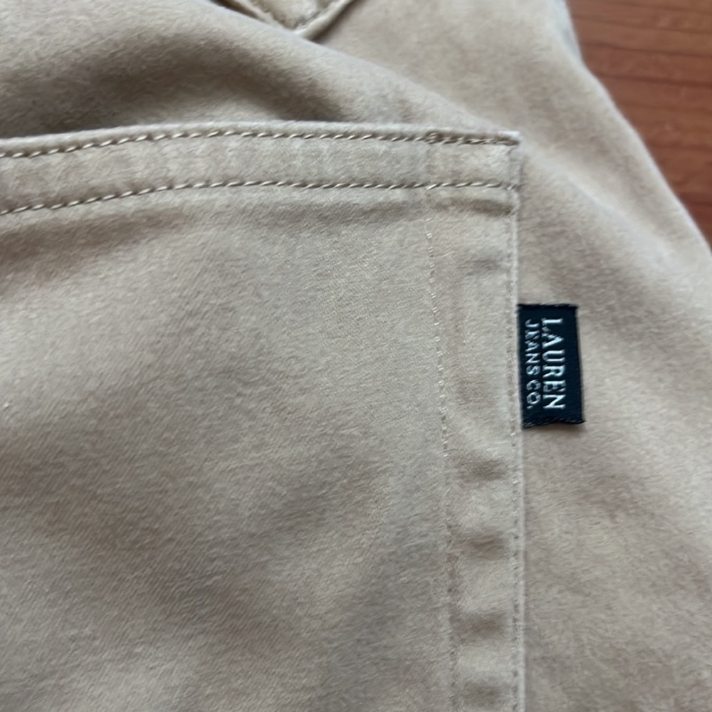 Lauren Jeans Co by Ralph Lauren women’s khaki straight leg pants Size 8 - Picture 6 of 12